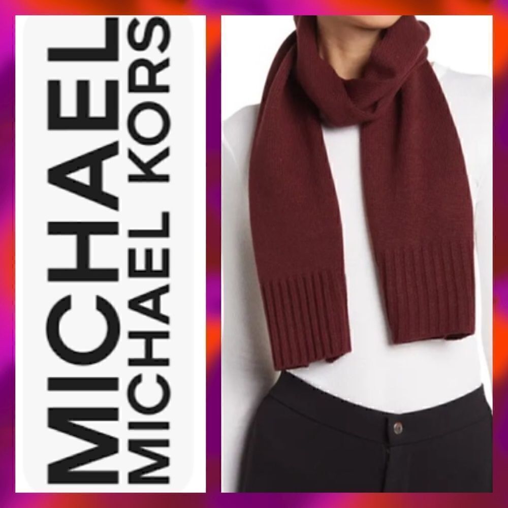 Michael Kors Classic Rib Knit Scarf